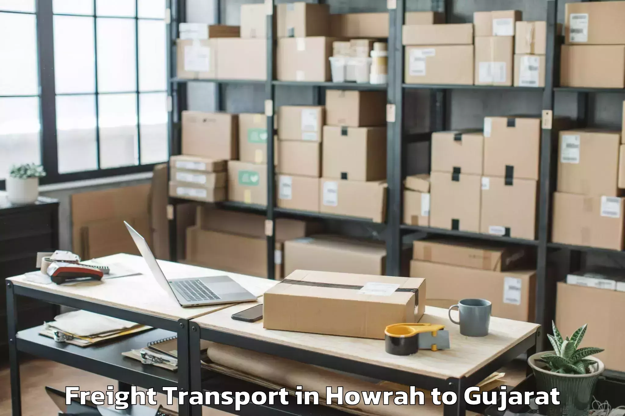 Efficient Howrah to Delvada Freight Transport